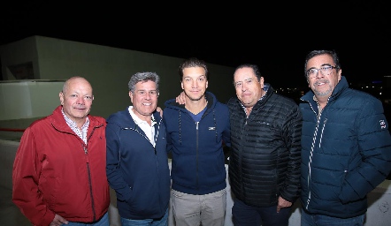  Bernardo Meade, Galo Galván, Jordi Jiménez, Adolfo Arriaga y Gerardo Galván.