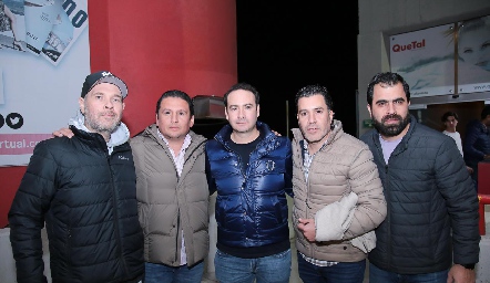  Julio Sesma, Ricardo Nava, Ernesto Araiza, Alejandro Suárez y Jorge Hervert.
