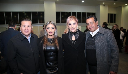  Julio Alonso, Isela Zúñiga, Laura Reina y Martín Rangel.