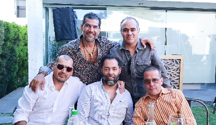  Alfonso Nava, Joel Álvarez, Ulises, Sergio Chávez y Ernesto Robles.
