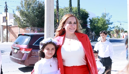  Ana Jose Huerta Con su madrina Erika Huerta.