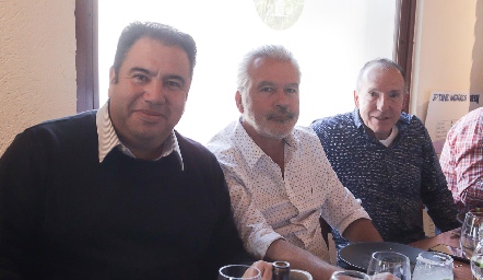  Roberto Silva, Jerónimo Gómez y Jaime Díaz Infante.