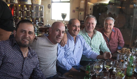  Héctor Rodríguez, Juan Carlos Nieto, Víctor Ortiz, Enrique Minondo y Oscar Villarreal.