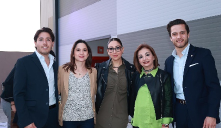  Raúl Suárez, Adriana Ortuño, Martha Ávalos, Adriana Orduña y Rodrigo Díaz de León.