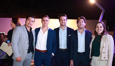  Enrique Corona, Rodrigo Díaz de León, Raúl Suárez y Andrea Venegas.