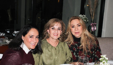  Laura Rodríguez, Yolanda Payán y Claudia Hermosillo.