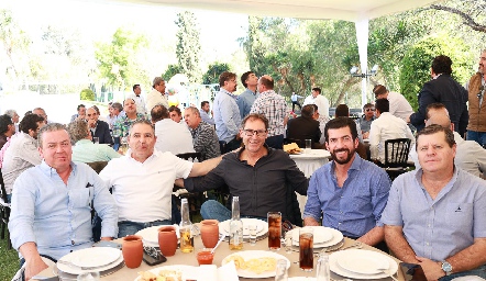  Miguel Bárcena, José Eduardo Maza, Carlos Celis, Juan Paulo Almazán y Rodrigo Malo.