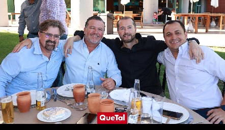  Jorge Lozano, Rodrigo Gómez, Armando Trujillo y Juan Carlos Zapata.