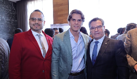  Daniel Rodríguez, Juan Carlos Valladares y Luis Gerardo Ortuño.