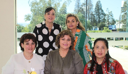  Isabel Guzmán, Carmen García, Erika Ress, María Del Carmen Pérez y Patricia Gallardo.