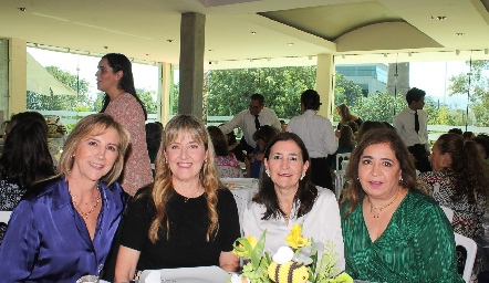 Maru Bárcena, Lourdes Gutiérrez, Marcela Valle y Sofía Carrillo.