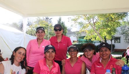  María Acebo, Diana Guel, Rebeca Bustillos, María Bravo, Norma Angélica Ramírez, Alejandra Mireles y Elsa Castillo.