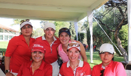  Faustina Trujillo, Paty Lara, Silvia Garza, Estrella Varela, Roxana y Erika.