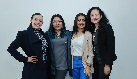  Dra. Soto Nuño, Yuridia Guerrero, Dra. Cristina Maldonado e Hilda Ortiz.