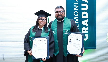  María del Carmen Viga Cruz y Carlos Andrés Aguirre.