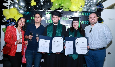  Ruth Gasca, Valentín Rivera, Iván Calderón, Brenda Mora y Carlos Rodriguez.
