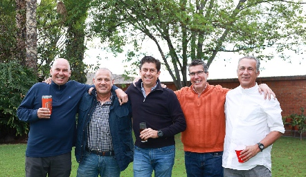  Quique Portillo, Omar Gutiérrez, Luis Tinajero, Mauricio Alcalde y Fitos Rivera.