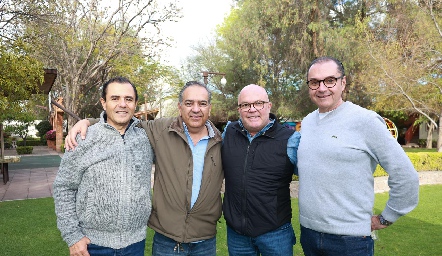  Eduardo González, José Luis Suárez, Memo Pizzuto y Toño Nieto.