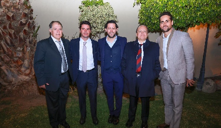  Ramón Suarez, Miguel Álvarez, Abraham Salgado, Juan Carlos Barrón y José Contreras.