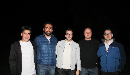  Jonathan Reinhart, Roy Flores, Eduardo Gómez, Victoriano Martínez y Ernesto Palomo.