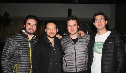  Nacho Gutiérrez, André Covarrubias, Juan Pablo Chávez y Nacho Araiza.