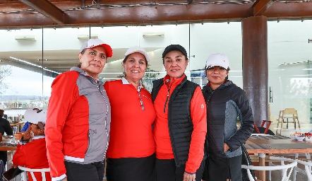  Paty González, Cristi de Cano, Elda López y Estrella Varela.