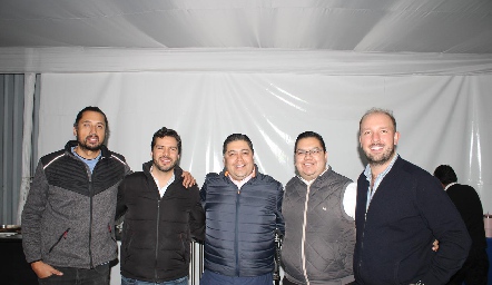  Carlos González, Andrés Aranda, José Carlos, Ernesto Aguilera y Armando de la Parra.