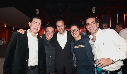  Guillermo Guerra, Emmanuel Díaz de León, Juan Carlos Conde, Félix Córdova y Carlos Chevaile.