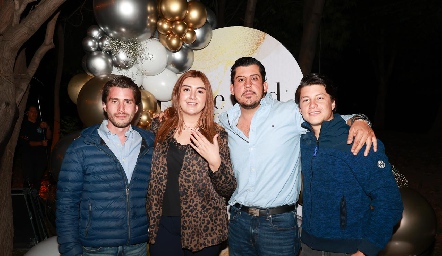  Felipe Palau, Ana Gaby Motilla, Héctor Gómez y Santiago González.