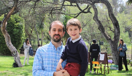  Guillermo Romo con su hijo Guillermo.