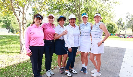  Miriam bravo, Diana Güell, Nena Lomelí, Norma Angélica, María Rodríguez y Tere Cadena.