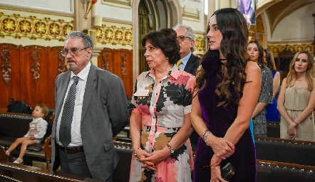  José Luis Alcalá, Ana Celia Escobedo y Ana Celia Alcalá.