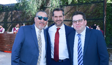  Ramón Muñoz, Jaime y Antonio Fonte.