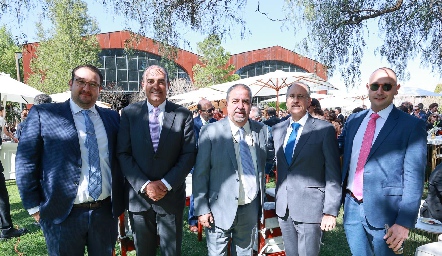  Arturo Díaz Infante, Fernando Pérez, Salvador Espinosa, Víctor Medlich y Andrés Díaz.