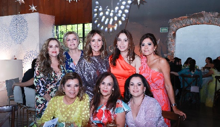  Gabriela Serment, Martha Malo, Claudia Toledo, Beatriz Sánchez, Claudia de los Santos, Hilda Rodríguez, Malena Rubín de Celis y Claudia Ávila.