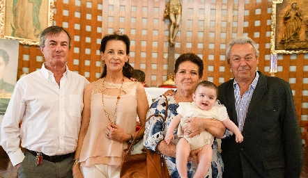  Rafael Andrés, Amparo Camacho, Flor Hernández y Manuel Labastida con Jerónimo Lab.