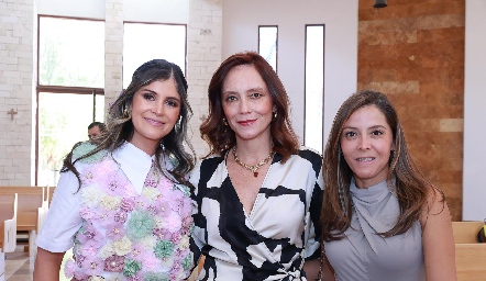  Montserrat García, Hortensia López y Guadalupe Vázquez.