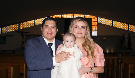  Jorge Stahl y María Lorca con su hija Joaquina.