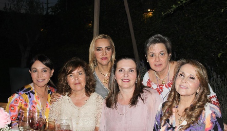  Pita Cosío, Anabel Valle, Mimí Hinojosa, Gabriela Gómez Valle, Sofía Hunter y Ana Isabel Gaviño.