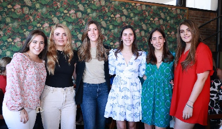  Ingrid de Luna, María Lorca, Clarisa Abella, Daniela Mauricio, Alejandra Villarreal y Geo León.