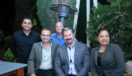  Edson Martínez, Luis Manzo, Tirso Carpirzo, José Carlos Salinas y Norma Elena Moreno.