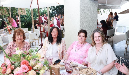  Ana María Dauajare, Débora Dauajare, Flor Hernández y Carmen de Velasco.