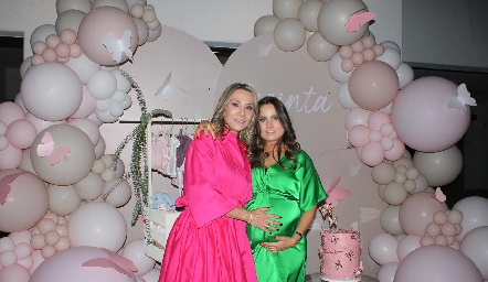  Roxana Serna con su hija Nuria Alcalde.