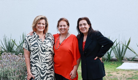  Silvia Padrón, Licha Enríquez y Marcela Nava.