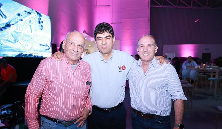  Guillermo Perea, Luis Torres y Gerardo Del Valle.