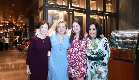  Lucía Dibildox, Tere Vertiz, Fernanda Noyola y Lucía Betancourt.