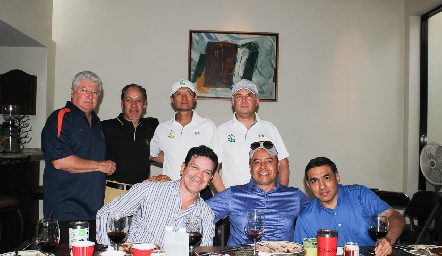  Raúl Torres, Edgardo Hernández, Víctor Ortiz, Ángel Chung, David Garrigós y Javier Hernández.