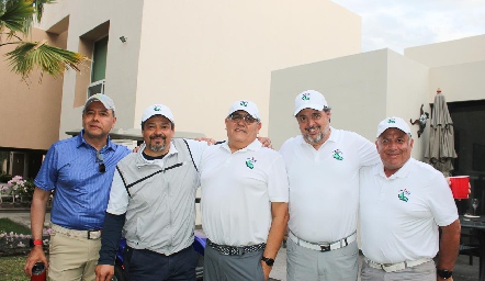  Edgardo Hernández, Luis Pacheco, Sergio Ambriz, Javier Hernández y Asdúbal Irurzo.