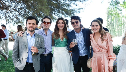 Juan Pablo Zavala, Jorge Naya, Nuria Minondo, Carlos Zavala y Paulina Aguirre.