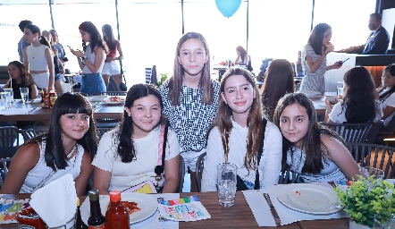  Ana Isa, Mía, Isa, Paulina y Gaby.